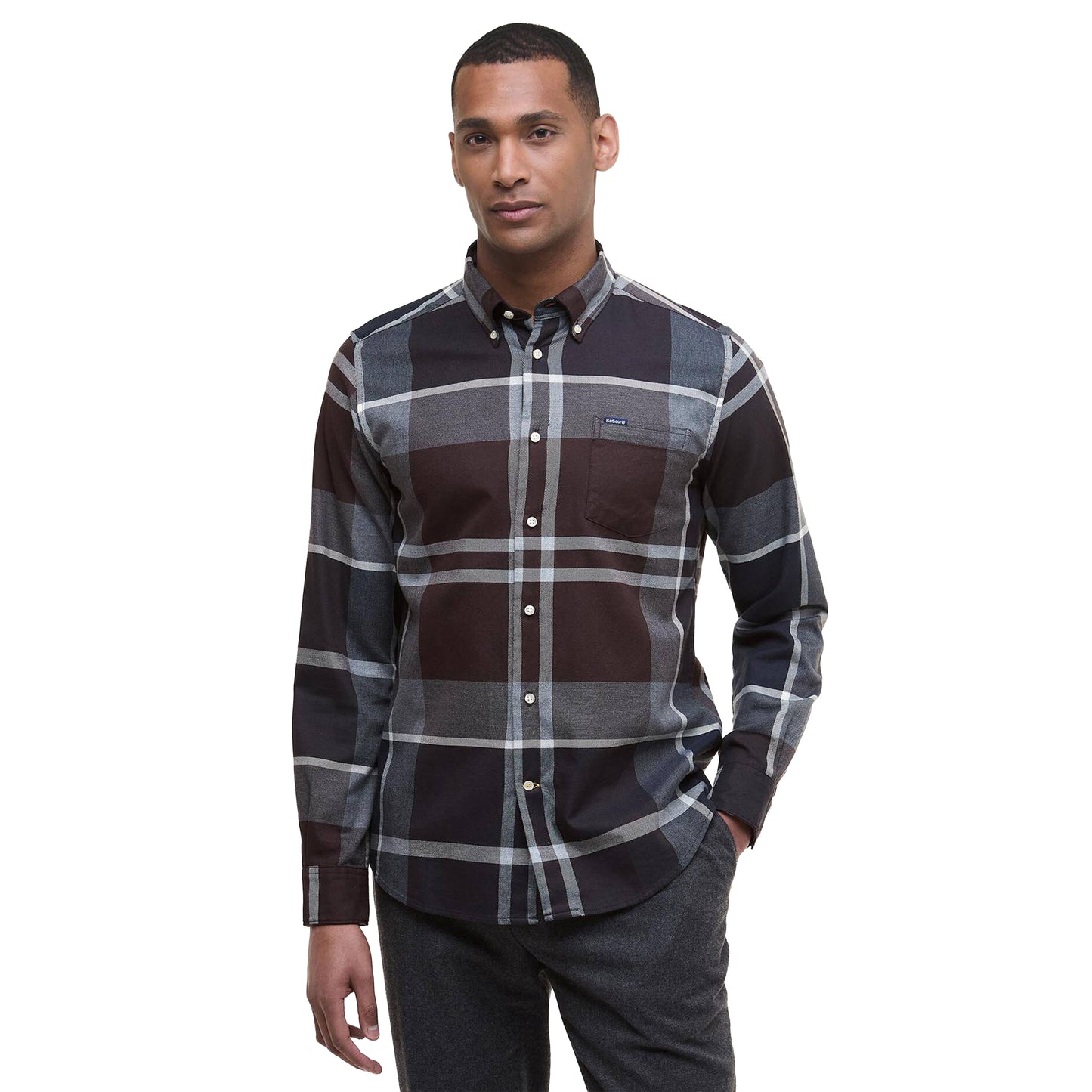 Barbour Dunoon Tailored L/S Shirt Midnight Oak Tartan