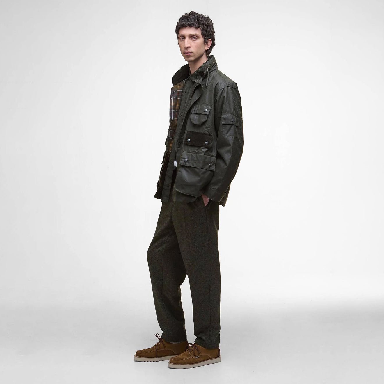 Barbour Editor Waxed Jacket Archive Olive – The Sporting Lodge