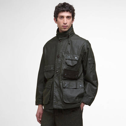 Barbour Editor Waxed Jacket Archive Olive