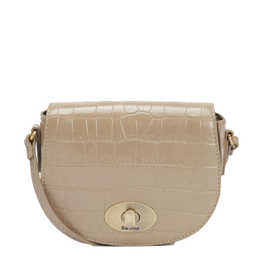 Barbour Eilein Leather Saddle Bag Honey - The Sporting Lodge