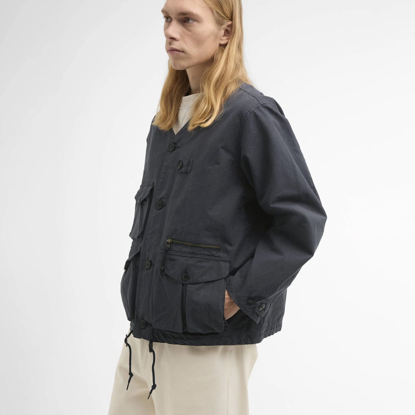 Barbour Endurance Utility Casual Jacket Navy - The Sporting Lodge