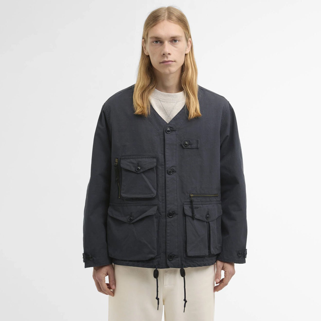 Barbour Endurance Utility Casual Jacket Navy - The Sporting Lodge