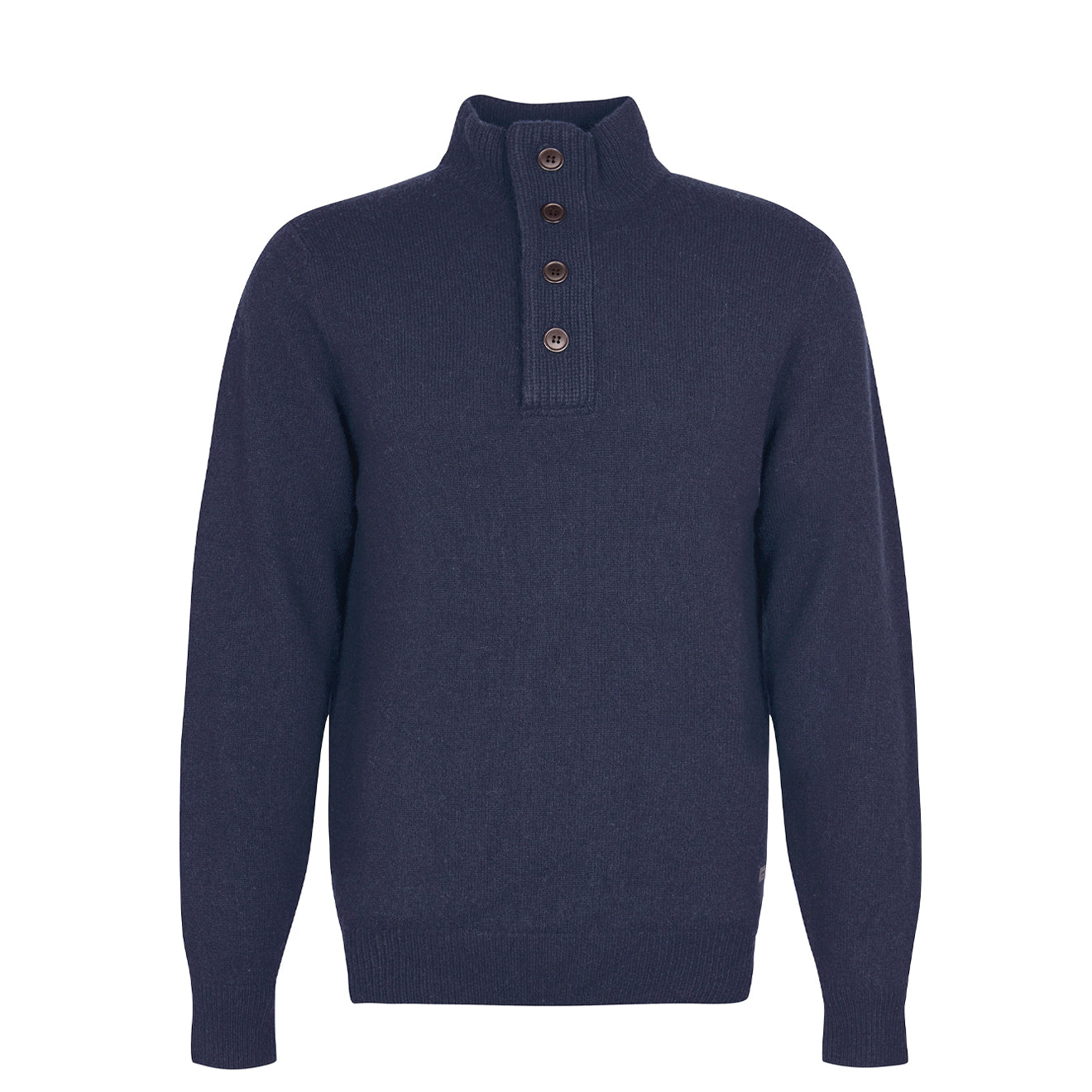 Barbour Essential Elbow Patch Jumper Navy