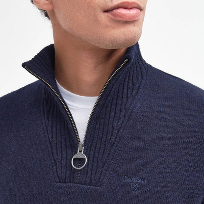 Barbour Essential Half Zip Jumper Navy