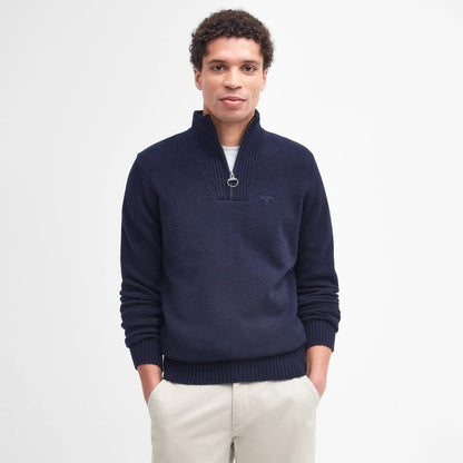 Barbour Essential Half Zip Jumper Navy