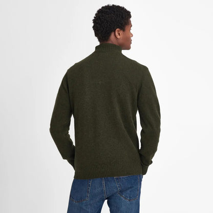 Barbour Essential Half Zip Jumper Seaweed