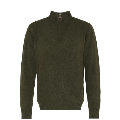 Barbour Essential Half Zip Jumper Seaweed