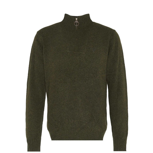 Barbour Essential Half Zip Jumper Seaweed