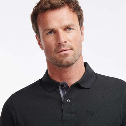 Barbour Essential L/S Polo Shirt Black