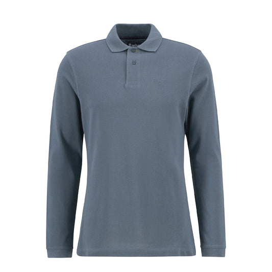 Barbour Essential L/S Polo Shirt Bluestone