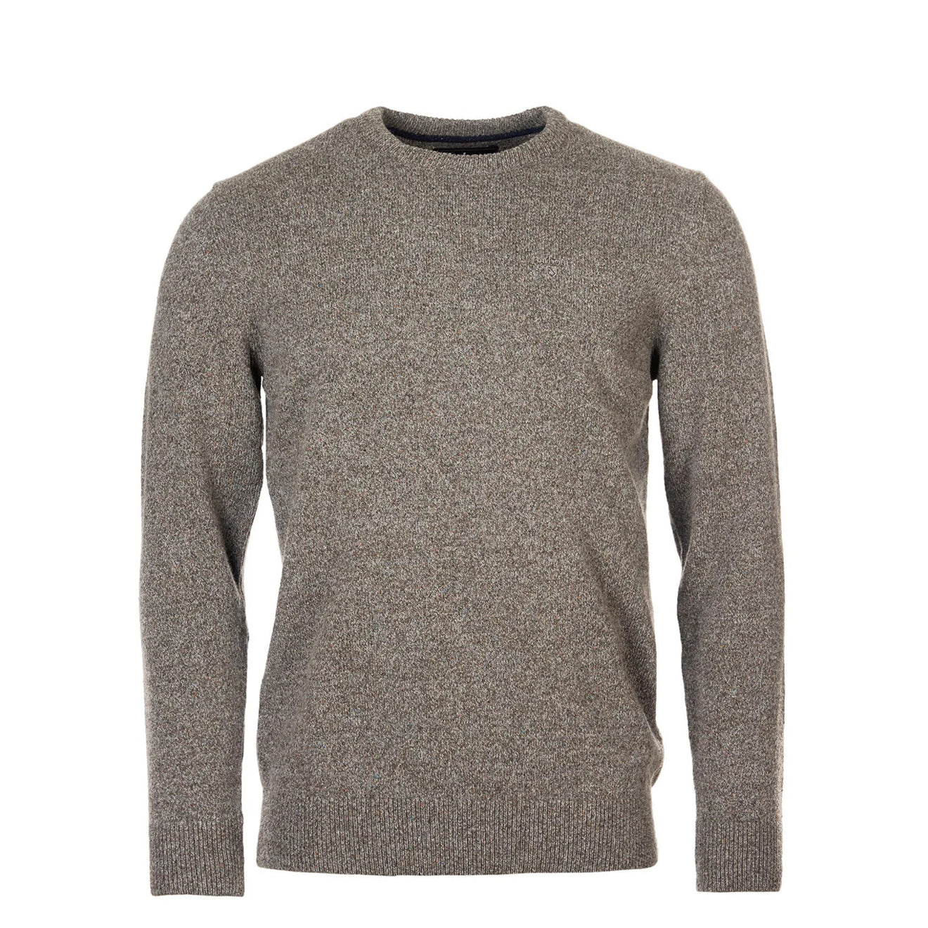 Barbour Essential Tisbury Crew Neck Jumper Fog - The Sporting Lodge