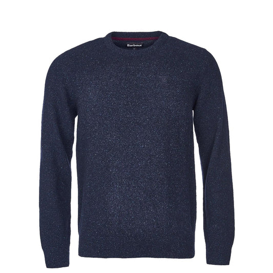 Barbour Essential Tisbury Crew Neck Sweater Navy - The Sporting Lodge