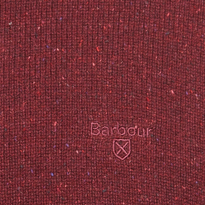 Barbour Essential Tisbury Crew Neck Sweater Ruby - The Sporting Lodge
