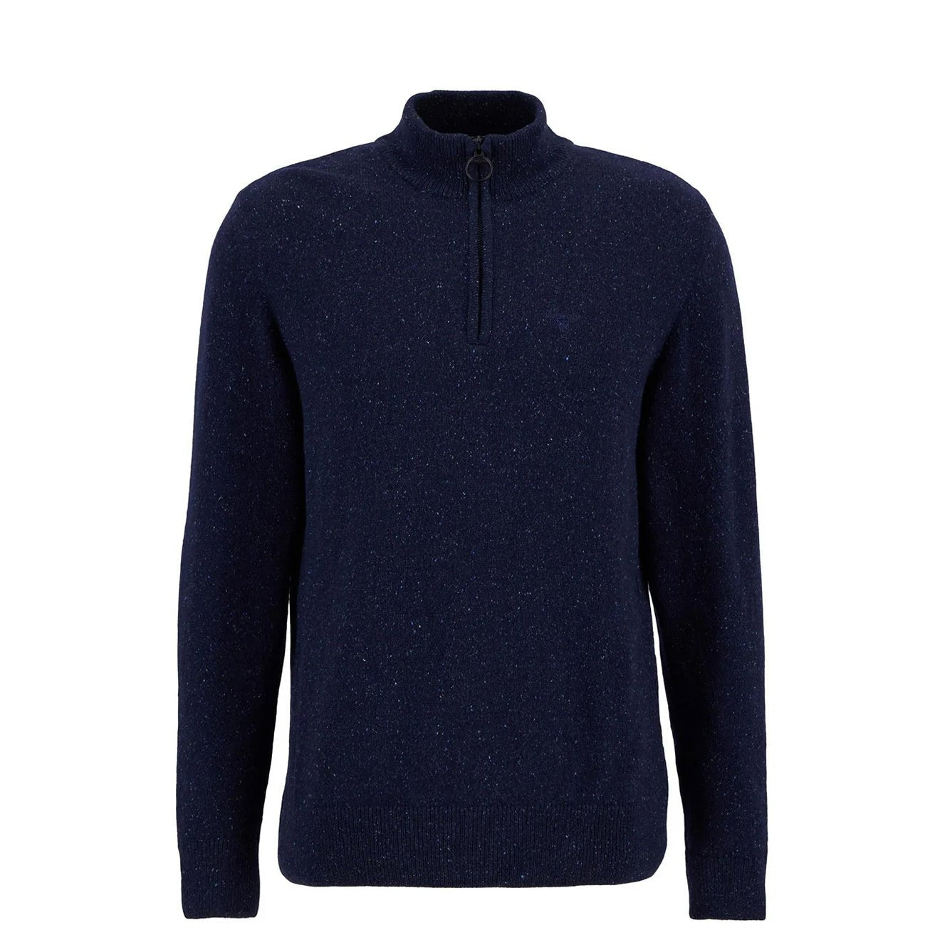 Barbour Essential Tisbury Half Zip Knitted Jumper Navy - The Sporting Lodge