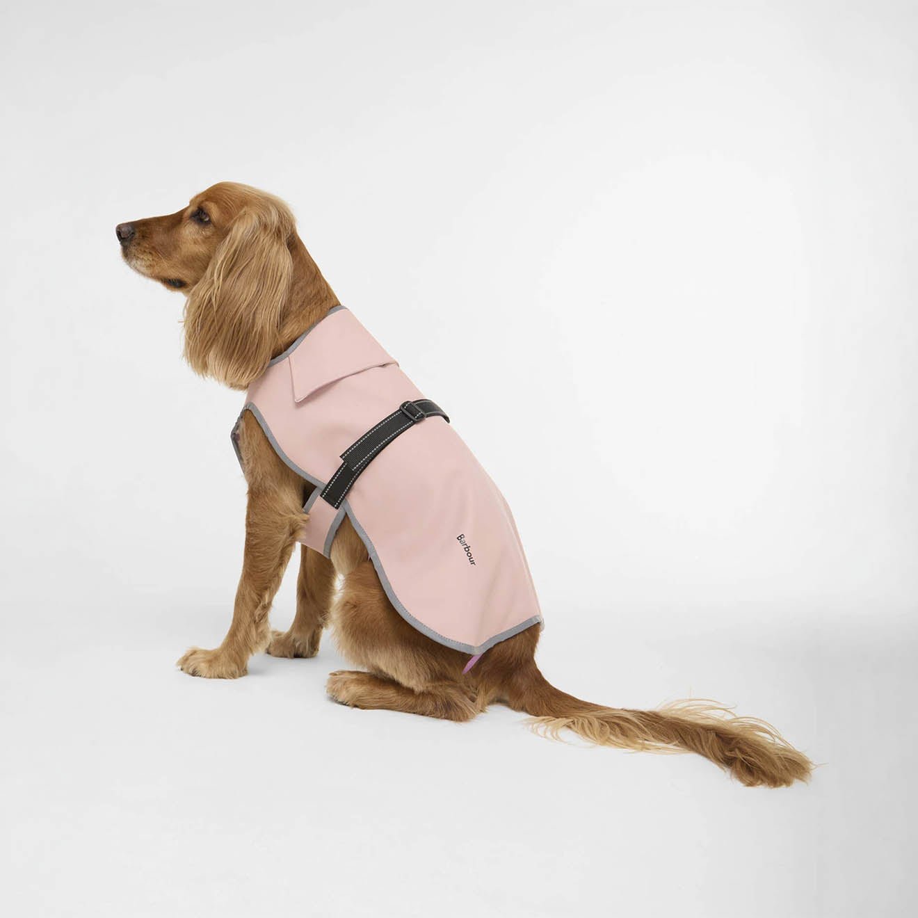 Barbour Evie Waterproof Dog Coat Gardenia Pink