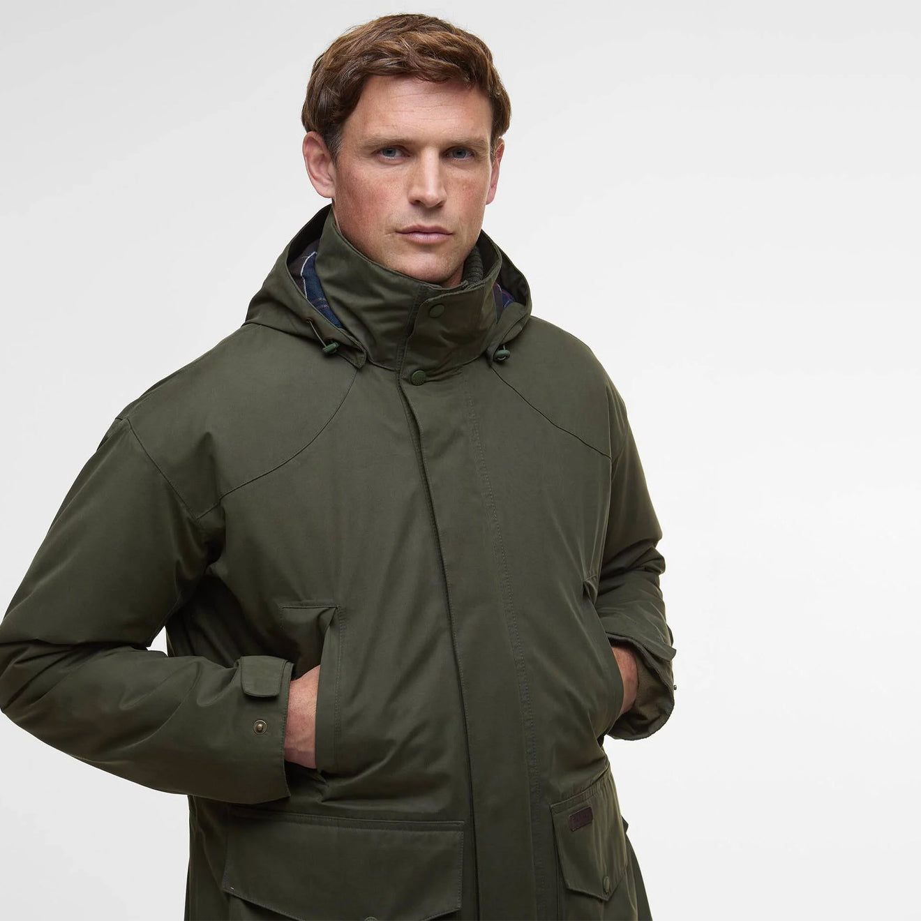 Barbour Farlam Waterproof Jacket Olive