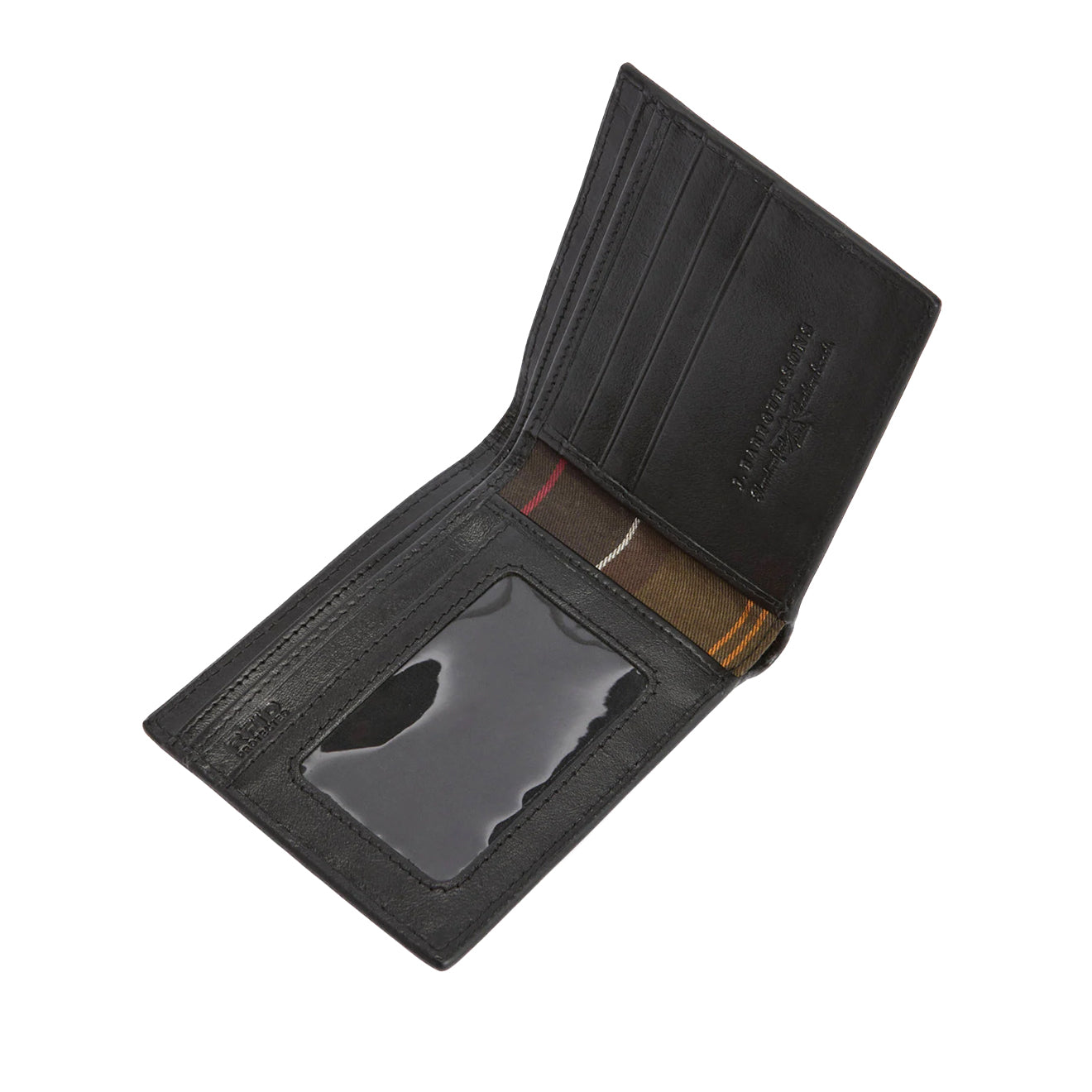 Barbour Farne Woven Leather Wallet Black