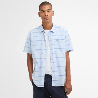 Barbour Faverdale Striped Summer Fit Shirt Blue