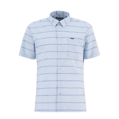 Barbour Faverdale Striped Summer Fit Shirt Blue