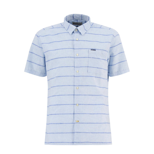 Barbour Faverdale Striped Summer Fit Shirt Blue