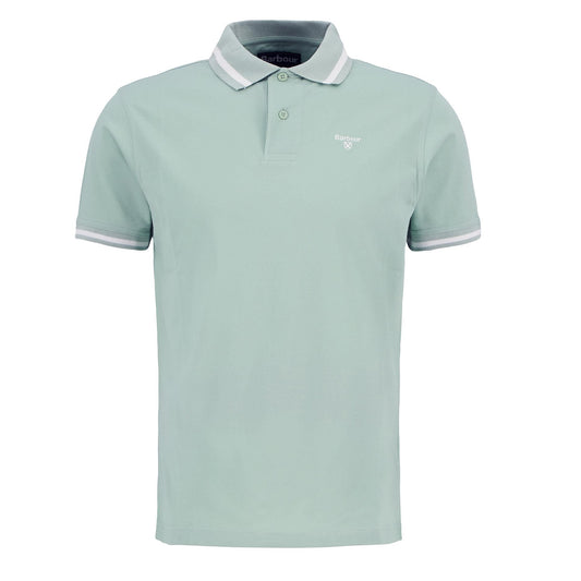 Barbour Ferrybridge Lightweight Tailored Fit Polo Shirt Pale Apple