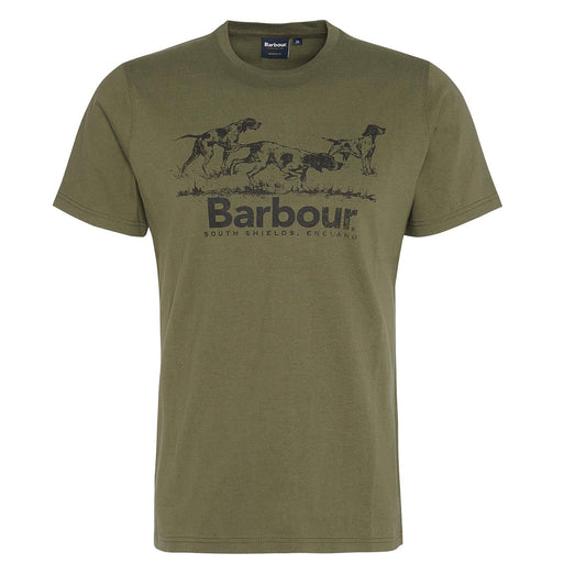Barbour Field Dog Graphic T-Shirt Mid Olive - The Sporting Lodge