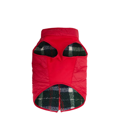 Barbour Field Reversible Dog Coat Evergreen Tartan