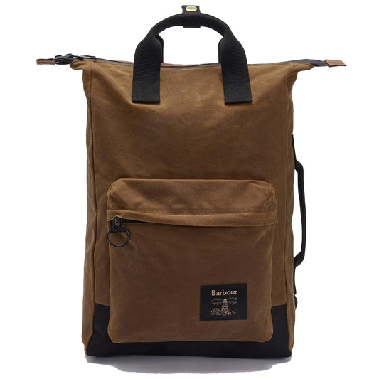 Barbour Field Wax Backpack Tan/Black - The Sporting Lodge