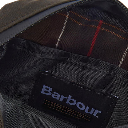 Barbour Field Wax Crossbody Bag Olive/Black - The Sporting Lodge