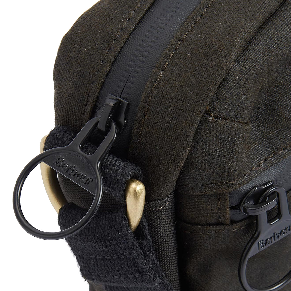 Barbour Field Wax Crossbody Bag Olive/Black - The Sporting Lodge