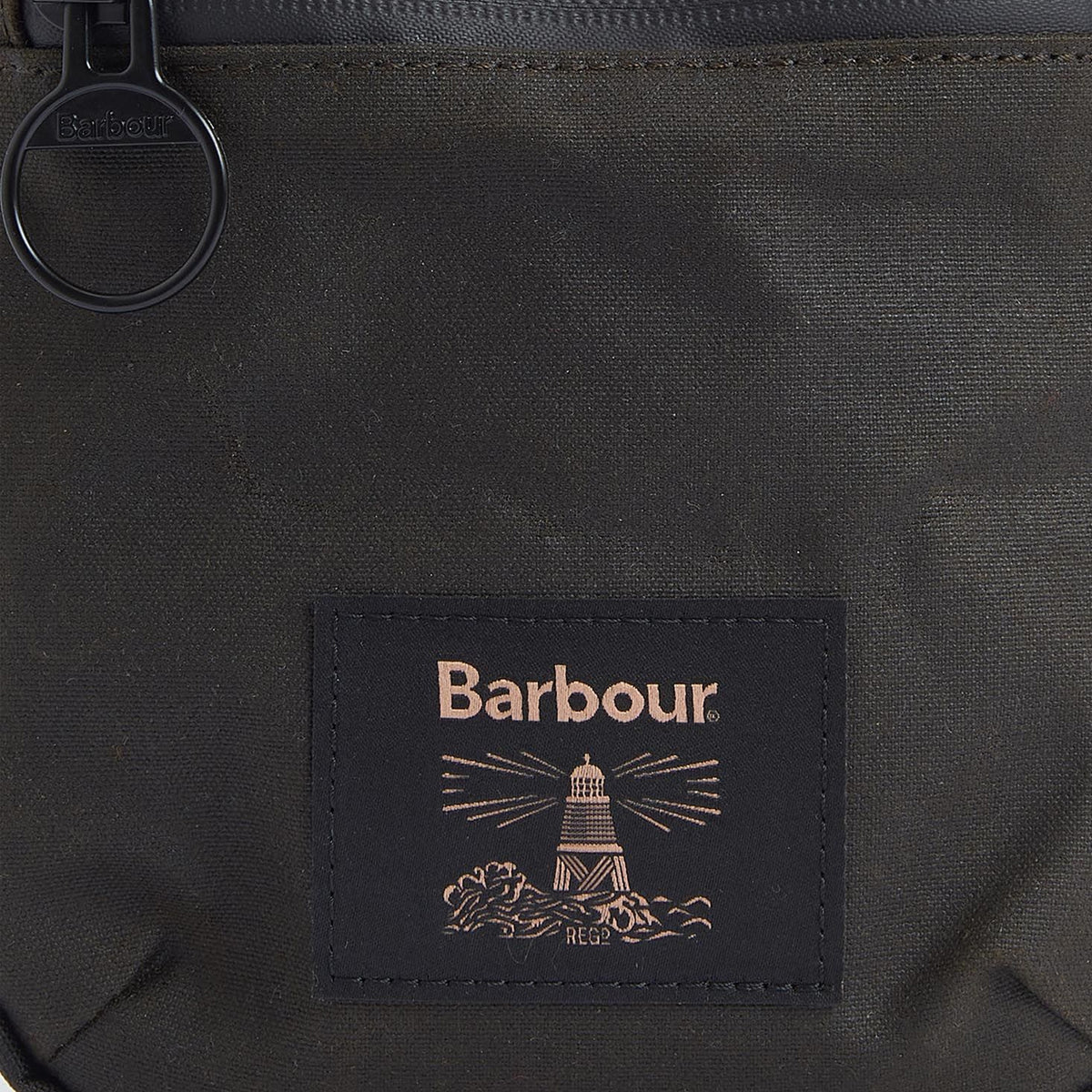 Barbour Field Wax Crossbody Bag Olive/Black - The Sporting Lodge