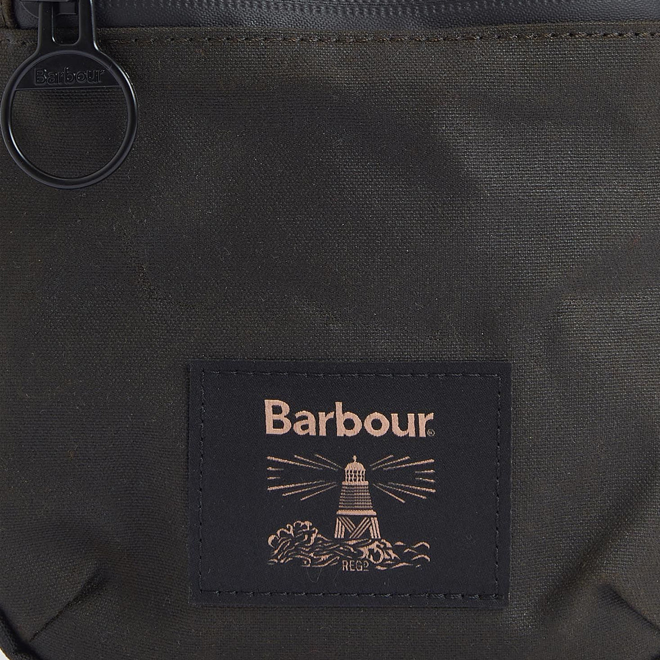 Barbour Field Wax Crossbody Bag Olive/Black - The Sporting Lodge