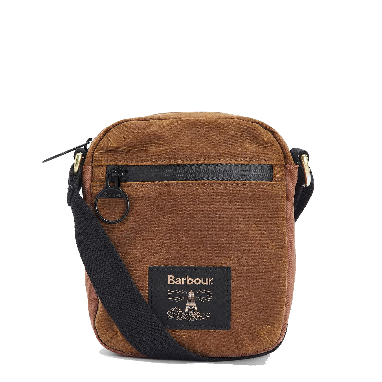 Barbour Field Wax Crossbody Bag Tan/Black | The Sporting Lodge