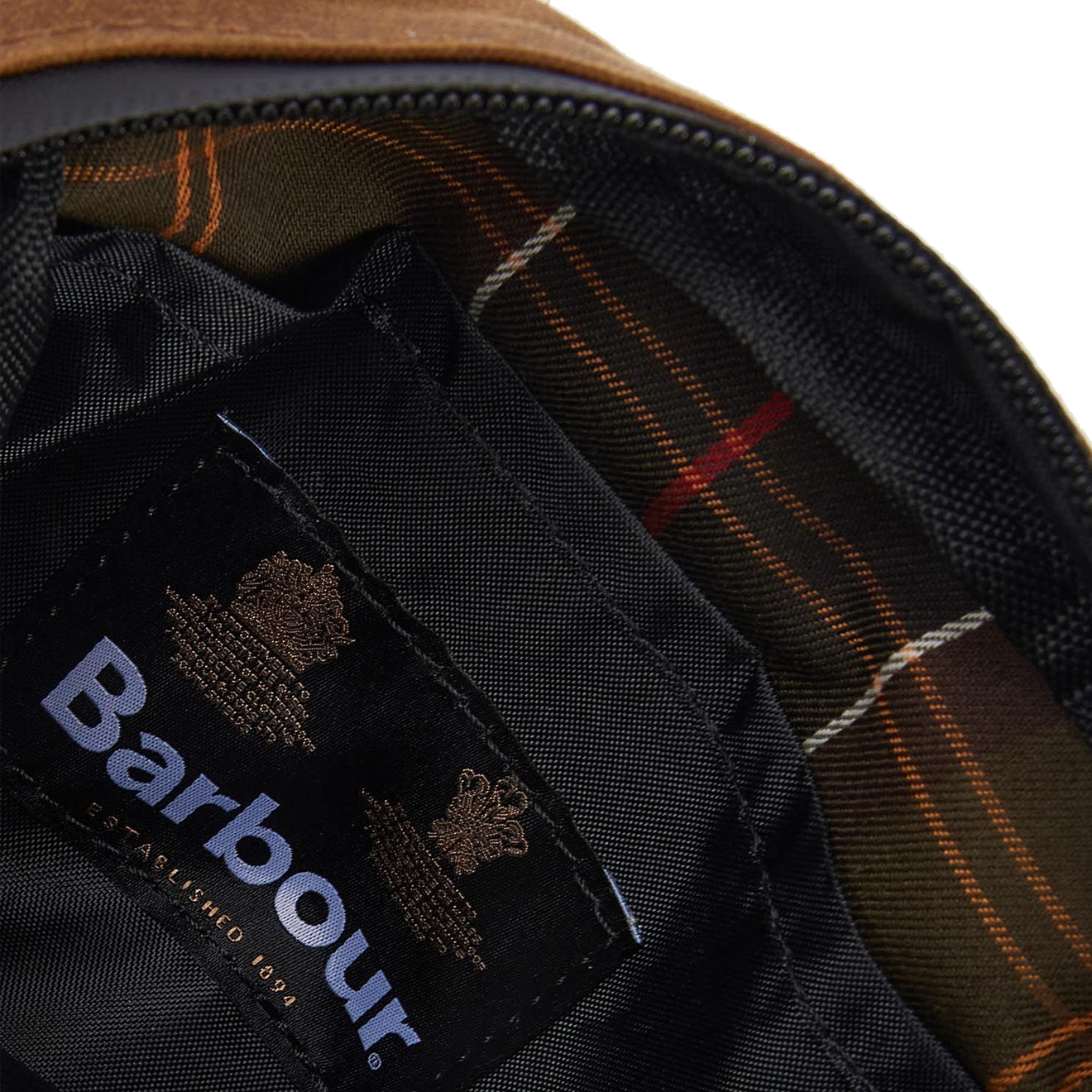 Barbour Field Wax Crossbody Bag Tan/Black - The Sporting Lodge