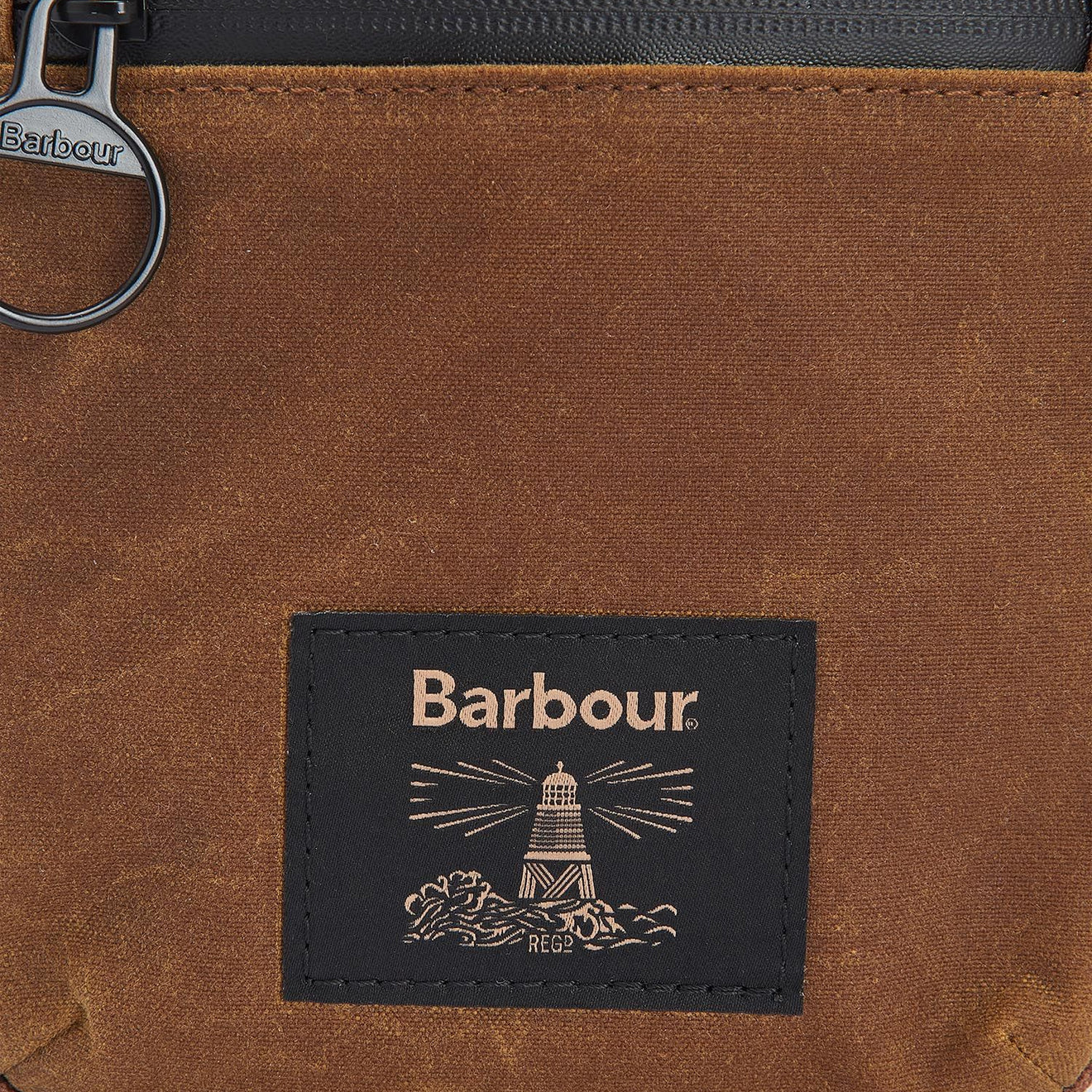 Barbour Field Wax Crossbody Bag Tan/Black - The Sporting Lodge