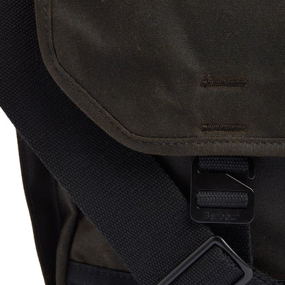 Barbour Field Wax Messenger Bag Olive - The Sporting Lodge