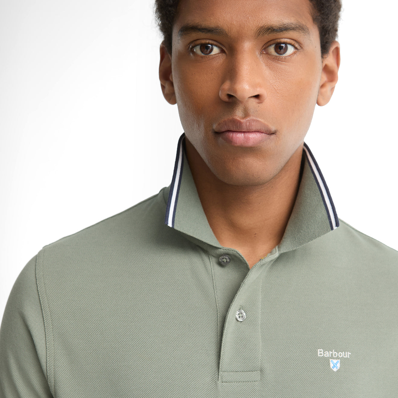 Barbour Fielding Tailored Polo Shirt Agave Green