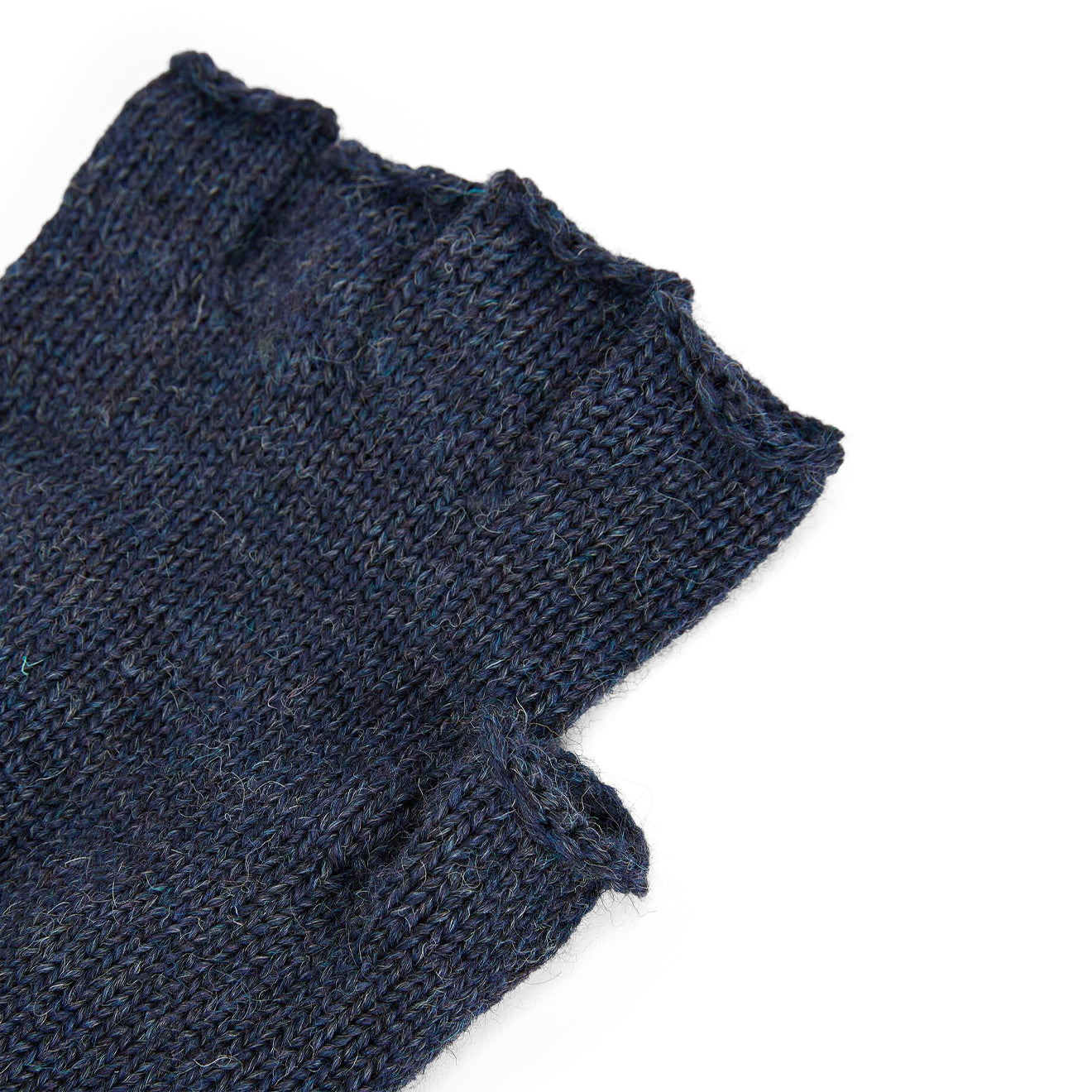 Barbour Fingerless Wool Gloves Navy - The Sporting Lodge