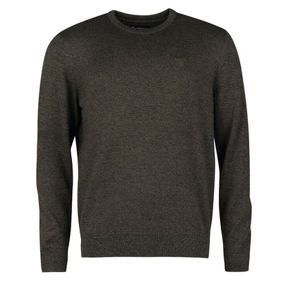 Barbour Firle Crew Jumper Olive Marl - The Sporting Lodge