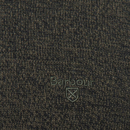 Barbour Firle Crew Jumper Olive Marl - The Sporting Lodge
