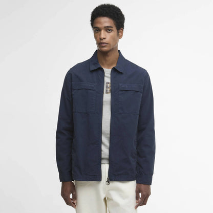 Barbour Glendale Overshirt Navy - The Sporting Lodge