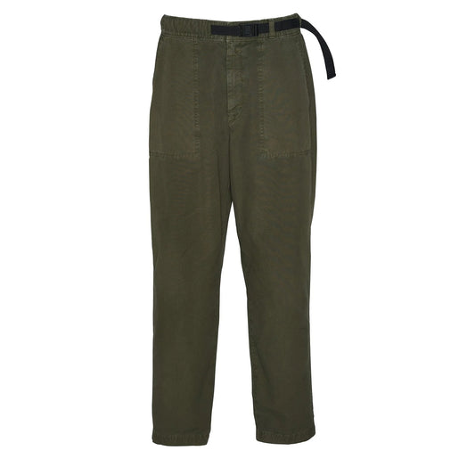 Barbour Grindle Relaxed Canvas Trouser Mid Olive - The Sporting Lodge