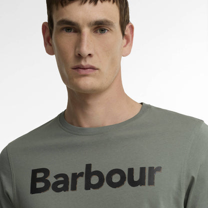 Barbour Halstow Logo Tailored T-Shirt Agave Green