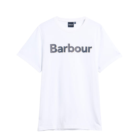 Barbour Halstow Logo Tailored T-Shirt White
