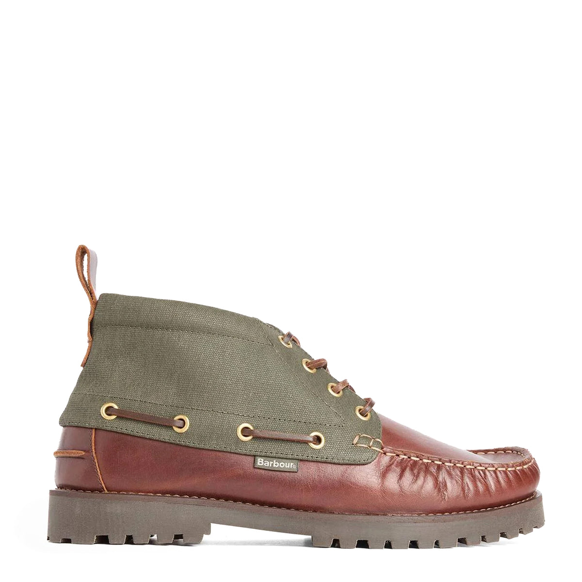 Barbour Harle Mid Chukka Boot Mahogany / Olive