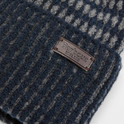 Barbour Harray Beanie Hat Navy/Basalt Blue