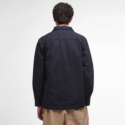 Barbour Harton Relaxed Slub Overshirt Dark Navy - The Sporting Lodge