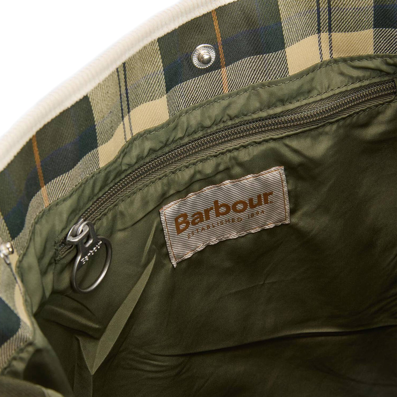 Barbour Healy Tote Bag Bleached Olive