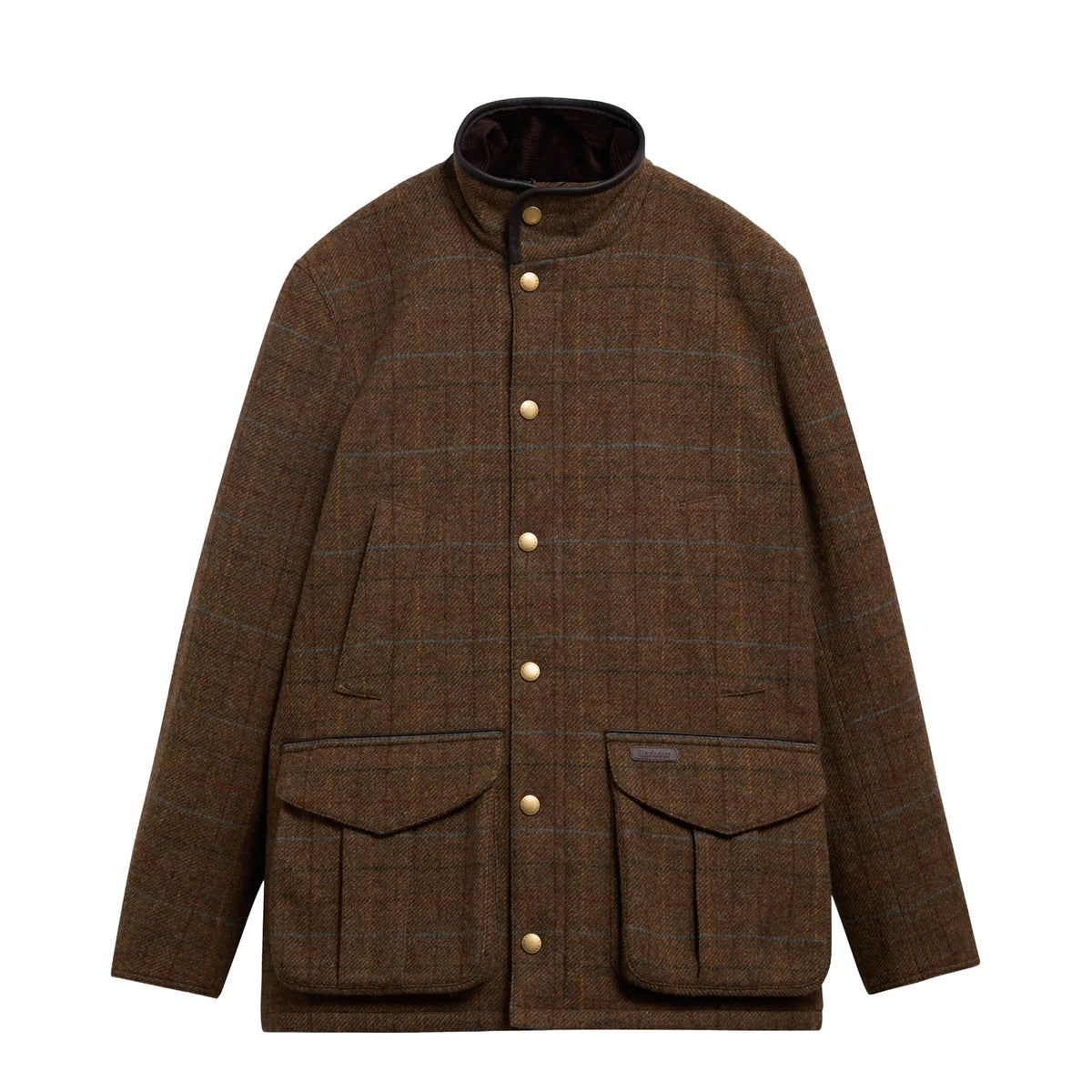 Barbour Hereford Tweed Wool Jacket Moss Green