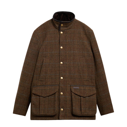 Barbour Hereford Tweed Wool Jacket Moss Green